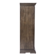 Pemberly Row Door Chest with 5 Drawers and 3 Adjustable Shelves in Brown