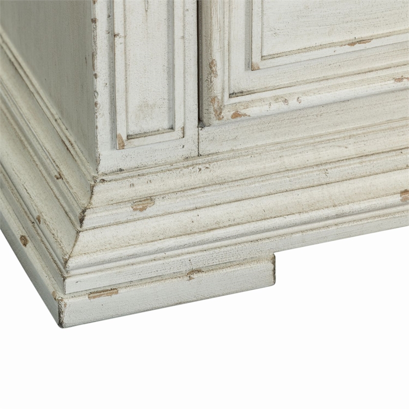 Pemberly Row 2 Drawer Nightstand with Charging Station in Whitestone