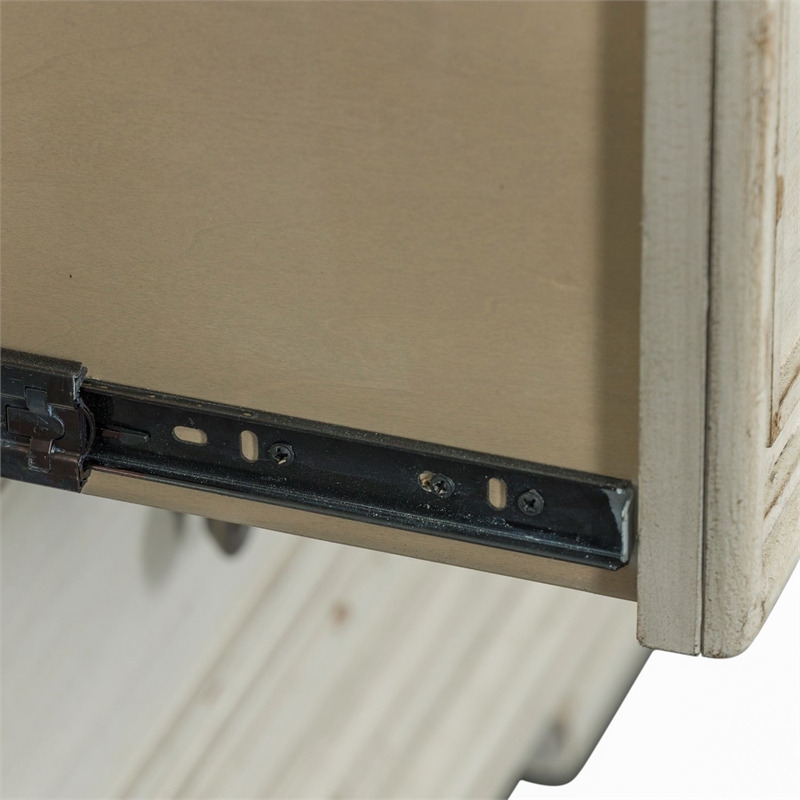 Pemberly Row 2 Drawer Nightstand with Charging Station in Whitestone