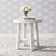 Pemberly Row 3 Piece Splay Leg Cocktail and End Table Set in White