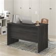 Pemberly Row 47 Inch Computer Desk with Modesty Panel in Coastal Grey