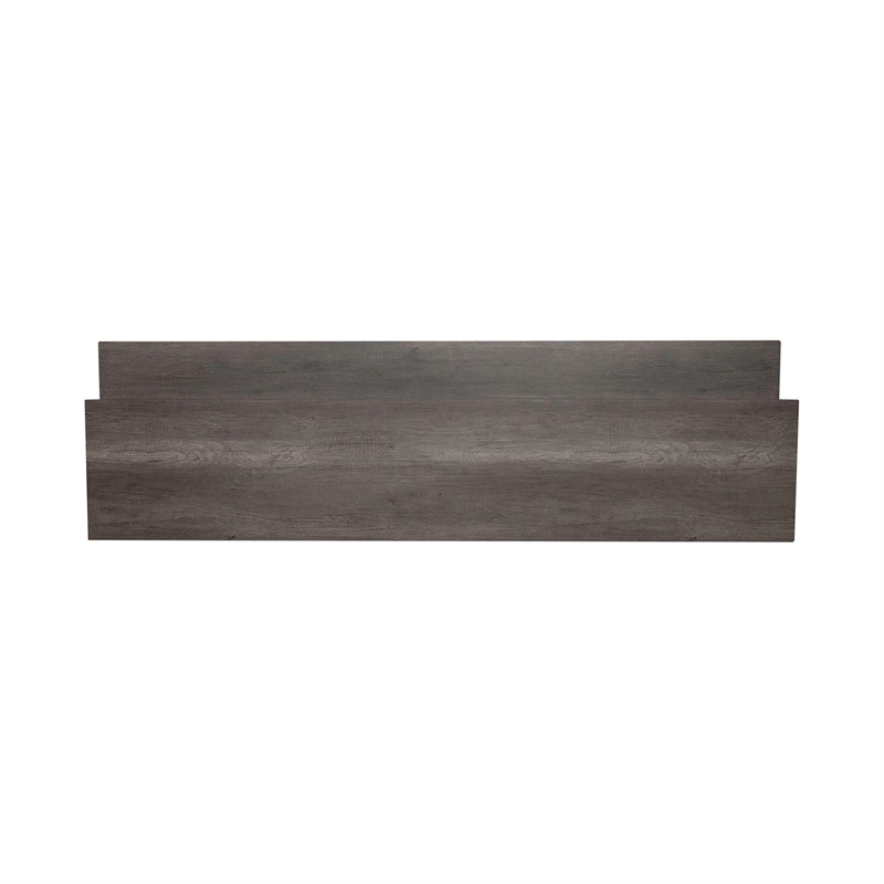 Pemberly Row Console Bar Table with Charging Station in Greystone
