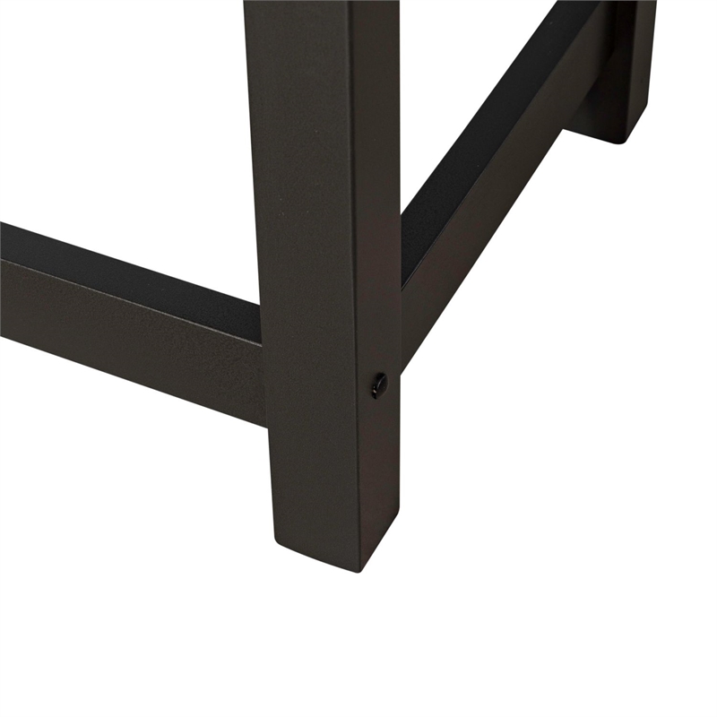 Pemberly Row Console Bar Table with Charging Station in Greystone