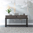 Pemberly Row Console Bar Table with Charging Station in Greystone