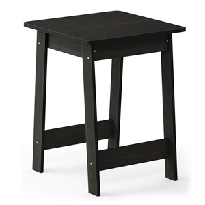 Pemberly Row Engineered Wood End Table with Storage in Espresso