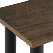 Pemberly Row 4-Bins System Rack with Display Shelf in Columbia Walnut/Black