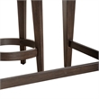Pemberly Row 4-Piece Wood Console Table Set with Stools in Espresso