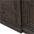 Pemberly Row Entertainment Center with Piers and Breakfront Styling in Brown