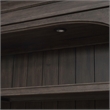 Pemberly Row Entertainment Center with Piers and Breakfront Styling in Brown
