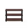 Pemberly Row 3-Tier Shoe Rack Organizer Storage in Cherry Oak