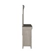 Pemberly Row Dresser and Mirror in Weathered Linen with Felt Lined Drawers