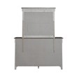 Pemberly Row Dresser and Mirror in Weathered Linen with Felt Lined Drawers