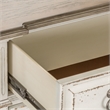 Pemberly Row White 5 Drawer Chest with Dovetail and Full Extension Glides