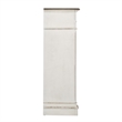 Pemberly Row White 5 Drawer Chest with Dovetail and Full Extension Glides