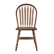 Pemberly Row 3 Piece Dining Set with Expandable Round Wood Table in Brown