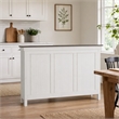 Pemberly Row White King Panel Headboard with Bolt On Rail System