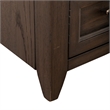 Pemberly Row Wood Chair Side Table with Beveled Edge in Peppercorn Espresso