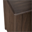Pemberly Row Wood Chair Side Table with Beveled Edge in Peppercorn Espresso