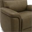 Pemberly Row Cooper Transitional Leather Power Recliner in Camel
