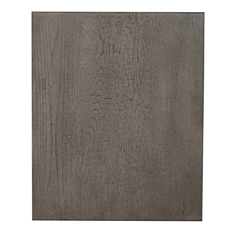Pemberly Row Dark Gray Drawer Chair Side Table with Dovetail Construction