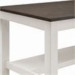 Pemberly Row 7-Piece Two-Tone Trestle Dining Set with Storage Shelf