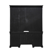 Pemberly Row Credenza and Hutch with File Drawers in Aged Charcoal