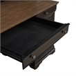 Pemberly Row Credenza and Hutch with File Drawers in Aged Charcoal