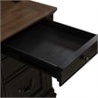 Pemberly Row Credenza and Hutch with File Drawers in Aged Charcoal