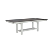 Pemberly Row 6 Piece Trestle Table Set with Refractory Leaves in White