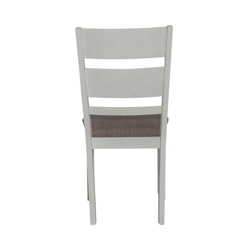 Pemberly Row 6 Piece Trestle Table Set with Refractory Leaves in White