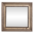 Pemberly Row Contemporary Wood Mirror with Inset LED Lights in Graystone