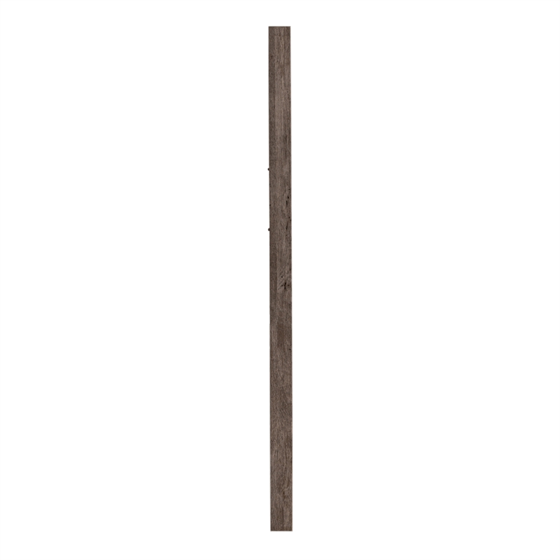 Pemberly Row Contemporary Wood Mirror with Inset LED Lights in Graystone