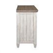 Pemberly Row White 56 Inch Tile TV Console with Dovetail Construction