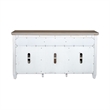 Pemberly Row White 56 Inch Tile TV Console with Dovetail Construction