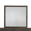 Pemberly Row Dark Gray Mirror with Heavy Distressing and Beveled Case
