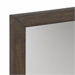Pemberly Row Dark Gray Mirror with Heavy Distressing and Beveled Case