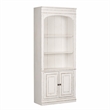 Pemberly Row White Bunching Bookcase with Dovetail and Canted Corners