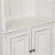 Pemberly Row White Bunching Bookcase with Dovetail and Canted Corners