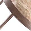 Pemberly Row Nesting Tables with Greystone Marble & Pewter Iron Base