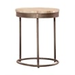 Pemberly Row Nesting Tables with Greystone Marble & Pewter Iron Base