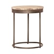 Pemberly Row Nesting Tables with Greystone Marble & Pewter Iron Base