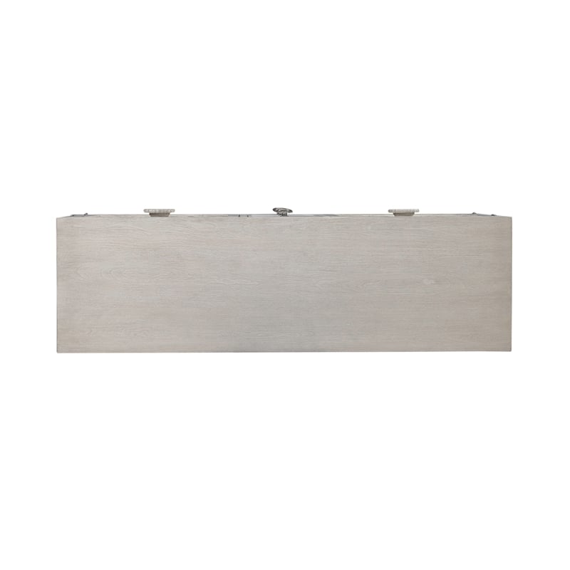 Pemberly Row 2 Door 3 Drawer Accent Cabinet with Floral Pattern in White