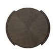 Pemberly Row Round End Table with Starburst Veneer Top in Coffee Bean