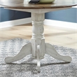 Pemberly Row 3-Piece Drop Leaf Dining Set in Wood and White Finish