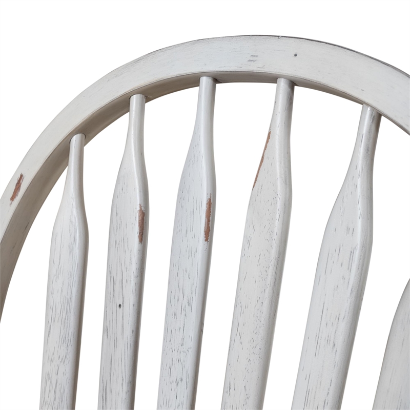 Pemberly Row 3-Piece Drop Leaf Dining Set in Wood and White Finish