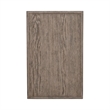 Pemberly Row Wood Chair Side Table with Multiple Shelves in Burnished Beige