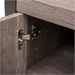 Pemberly Row Melamine Entertainment Center with Piers in Gray