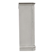 Pemberly Row White Lingerie Chest with Felt Lined Top Drawers