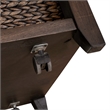 Pemberly Row Wood Cocktail Table with Bead Molding in Peppercorn Espresso