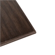 Pemberly Row Wood Cocktail Table with Bead Molding in Peppercorn Espresso